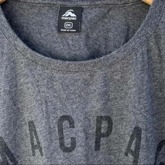 Macpac Wilderness Equipment Since 1973 Gray Organic Cotton Tee T Shirt Men's 2XL - Picture 3 of 4